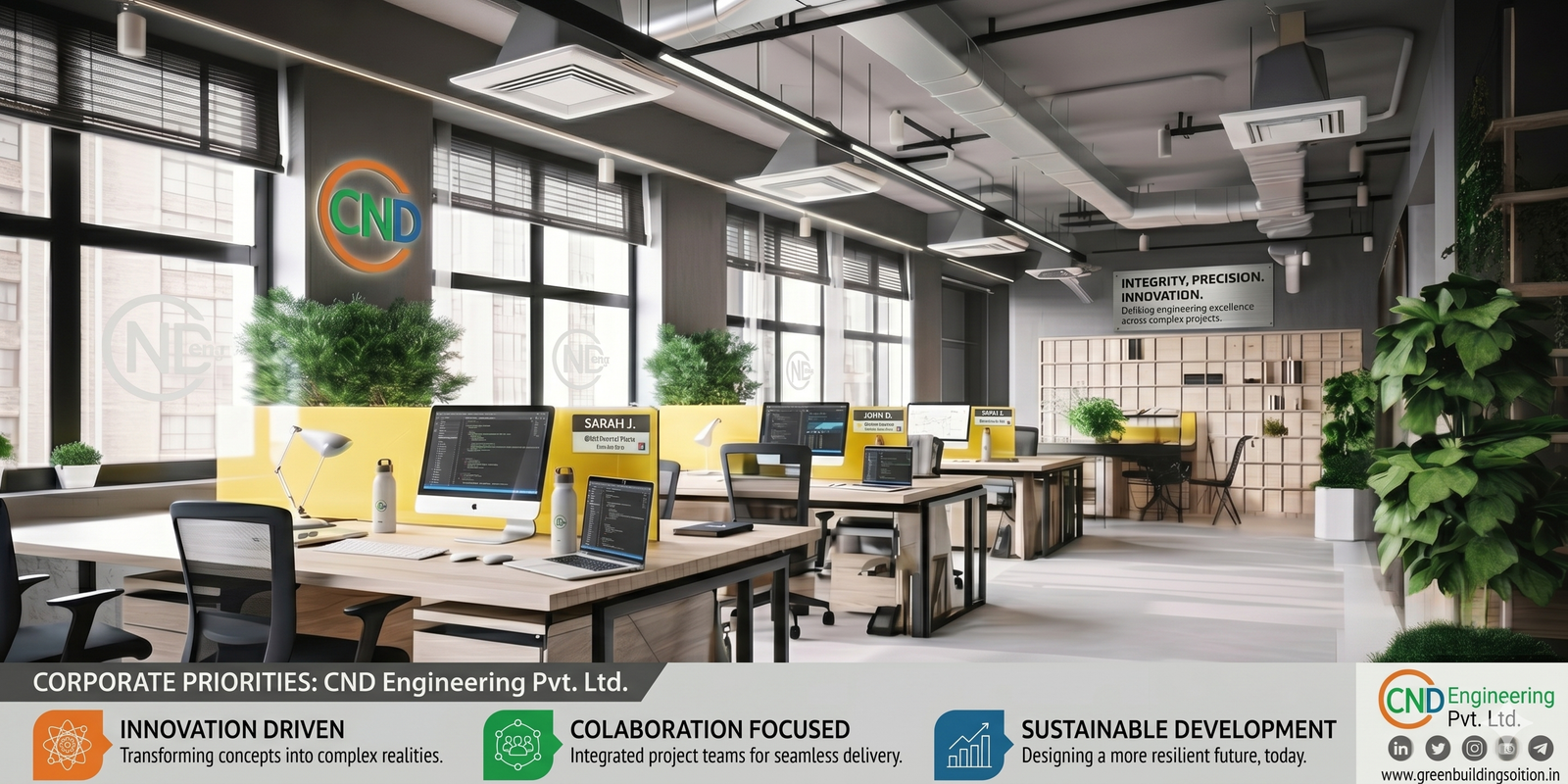 Office interior design in Kolkata by CND Engineering